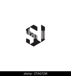 SV initial logo letters in high quality professional design that will print well across any print media Stock Vector