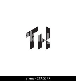 TX initial logo letters in high quality professional design that will print well across any print media Stock Vector