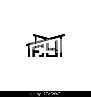FY Initial Letter in Real Estate Logo concept.eps FY Initial Letter in Real Estate Logo concept Stock Vector