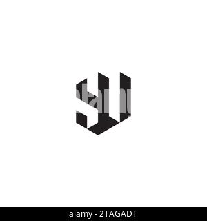 YV initial logo letters in high quality professional design that will print well across any print media Stock Vector