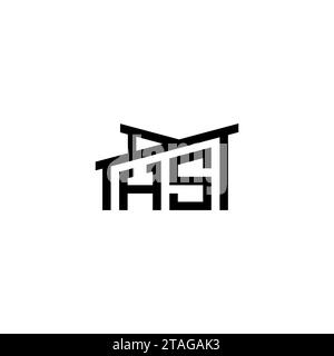 HS Initial Letter in Real Estate Logo concept.eps HS Initial Letter in Real Estate Logo concept Stock Vector