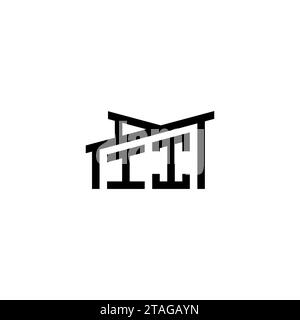 II Initial Letter in Real Estate Logo concept.eps II Initial Letter in Real Estate Logo concept Stock Vector