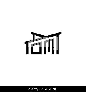 OM Initial Letter in Real Estate Logo concept.eps OM Initial Letter in Real Estate Logo concept Stock Vector
