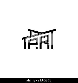PR Initial Letter in Real Estate Logo concept.eps PR Initial Letter in Real Estate Logo concept Stock Vector