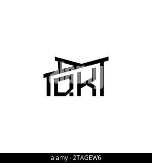 QK Initial Letter in Real Estate Logo concept.eps QK Initial Letter in Real Estate Logo concept Stock Vector