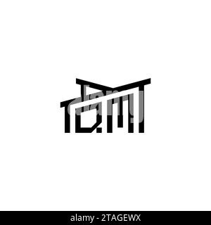 QM Initial Letter in Real Estate Logo concept.eps QM Initial Letter in Real Estate Logo concept Stock Vector