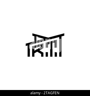 RT Initial Letter in Real Estate Logo concept.eps RT Initial Letter in Real Estate Logo concept Stock Vector
