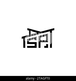 SP Initial Letter in Real Estate Logo concept.eps SP Initial Letter in Real Estate Logo concept Stock Vector