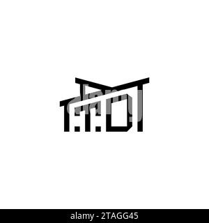 TD Initial Letter in Real Estate Logo concept.eps TD Initial Letter in Real Estate Logo concept Stock Vector