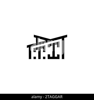 TI Initial Letter in Real Estate Logo concept.eps TI Initial Letter in Real Estate Logo concept Stock Vector