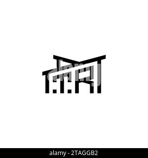 TR Initial Letter in Real Estate Logo concept.eps TR Initial Letter in Real Estate Logo concept Stock Vector