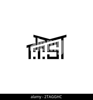 TS Initial Letter in Real Estate Logo concept.eps TS Initial Letter in Real Estate Logo concept Stock Vector