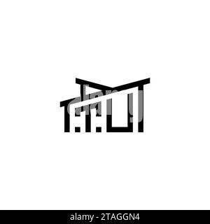 TU Initial Letter in Real Estate Logo concept.eps TU Initial Letter in Real Estate Logo concept Stock Vector