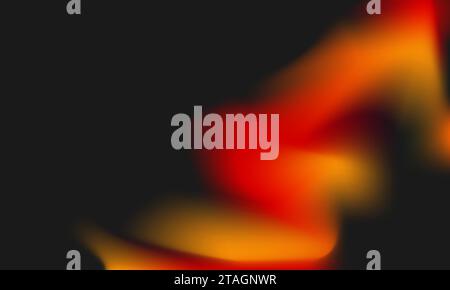 Gradient mesh abstract on red, orange color. Simple modern background illustration template for copy space, web, digital, wallpaper, backdrop, banner Stock Vector