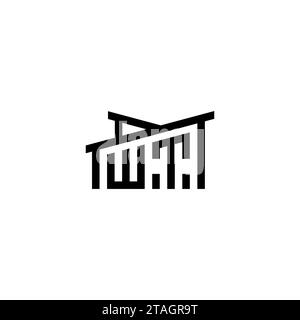 WT Initial Letter in Real Estate Logo concept.eps WT Initial Letter in Real Estate Logo concept Stock Vector