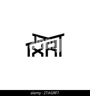 XR Initial Letter in Real Estate Logo concept.eps XR Initial Letter in Real Estate Logo concept Stock Vector