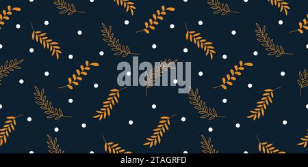 Aesthetics Seamless floral pattern Design for Christmas and the others holiday purpose. Stock Vector