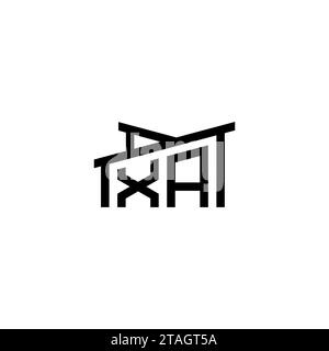 XA Initial Letter in Real Estate Logo concept.eps XA Initial Letter in Real Estate Logo concept Stock Vector