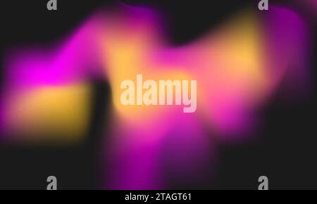 Abstract yellow, purple gradient mesh background. Smooth dynamic vibrant design template. For banner, web, wallpaper, cover, brochure Stock Vector