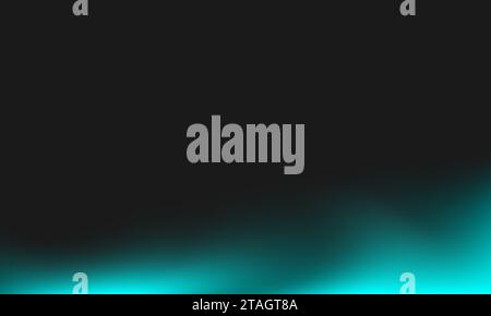 Abstract light blue gradient mesh on black background. Smooth dynamic vibrant design template. For banner, web, wallpaper, cover, brochure, poster Stock Vector