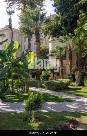 garden, Sofitel Winter Palace Hotel, Luxor, Egypt Stock Photo