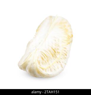 Sliced of pomelo isolated on white background. pomelo clipping path Stock Photo