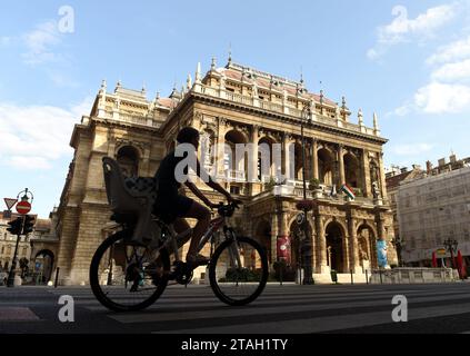 Budapest, Hungary - August 29, 2017: Hungarian State Opera House in Budapest. Stock Photo