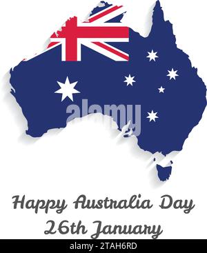 Australia Day 26 January Vector Stock Vector
