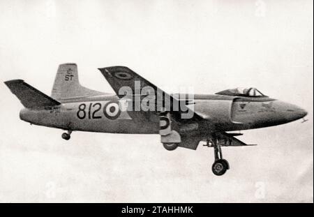 Airplane - Supermarine Attacker FB.2 WP290 ST812 1831 Sqn STN 25.02.56 by RuthAS Stock Photo
