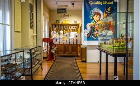 BUDAPEST, HUNGARY - 2 NOVEMBER, 2022: Szamos Chocolate Museum in Budapest center Stock Photo