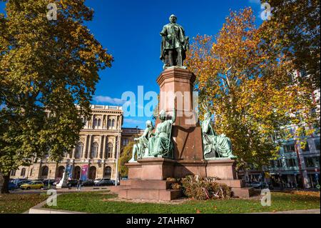 Count Istvan Szechenyi Statue in Budapest, Hungary Stock Photo