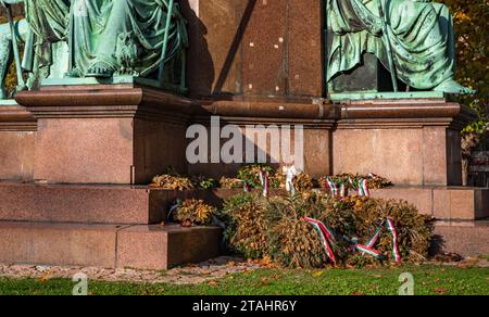 Count Istvan Szechenyi Statue in Budapest, Hungary Stock Photo