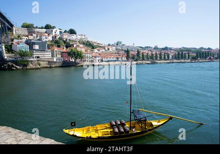 Vila Nova de Gaia seen from Porto. Portugal. Stock Photo
