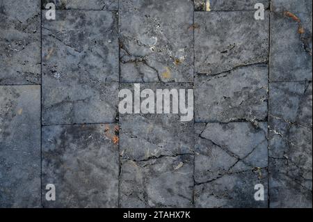 pavement path made of polished real stone as a background 1 Stock Photo