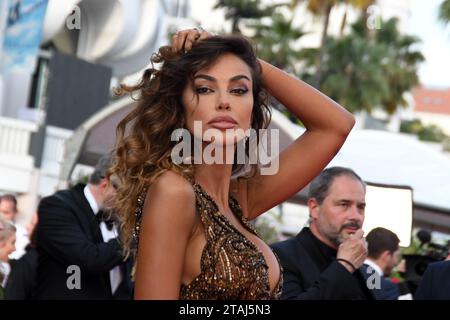 CANNES, FRANCE - MAY 28: Mădălina Diana Ghenea attend the closing ceremony red carpet for the 75th annual Cannes film festival at Palais des Festivals Stock Photo