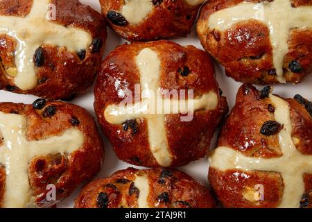 Hot cross buns Stock Photo