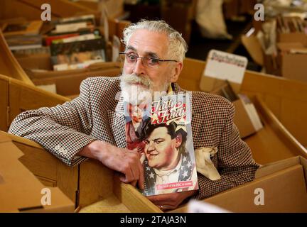 File photo dated 10/5/2018 of author, playwright and artist John Byrne, creator of TV show Tutti Frutti, who has died at the age of 83. The Fine Art Society announced the Paisley-born polymath, also known for works including his play The Slab Boys, died 'peacefully' on Thursday with his wife Jeanine by his side. Issue date: Friday December 1, 2023. Stock Photo