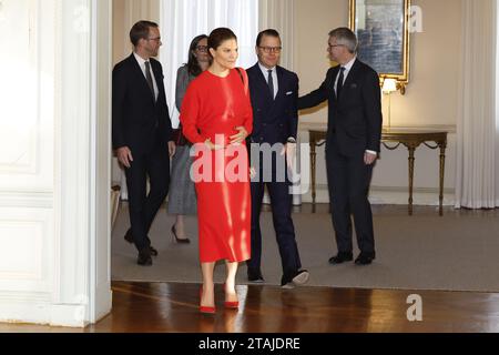 London, UK. 01st Dec, 2023. Sweden's Crown Princess Victoria and Prince Daniel visit the Swedish Church in London, UK, on December 1, 2023. The Crown Princess and Prince Daniel are on an official visit to the United Kingdom, 29 November to 1 December, 2023.Photo: Christine Olsson/TT code 10430 Credit: TT News Agency/Alamy Live News Stock Photo