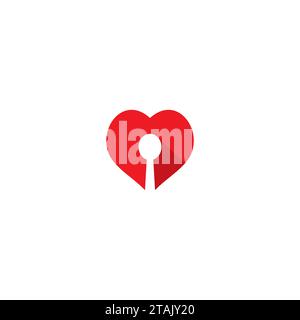 spoon love food icon. Food Restaurant Logo Stock Vector