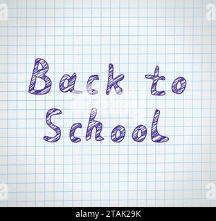 Back to school background, vector illustration Stock Vector