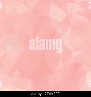 Abstract soft pink colored polygonal vector triangular geometric background Stock Vector