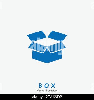 Open box icon. Vector illustration Stock Vector