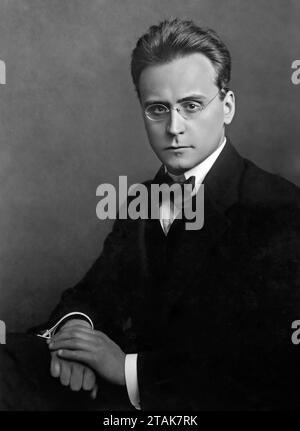 Anton Webern. Portrait of the Austrian composer and conductor Anton Friedrich Wilhelm von Webern (1883-1945), 1912 Stock Photo