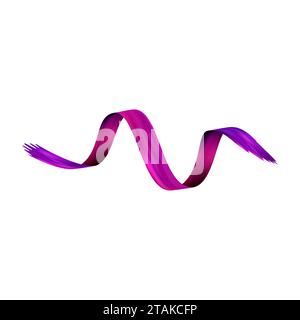 3d Brushstroke gradient texture brush Stock Vector