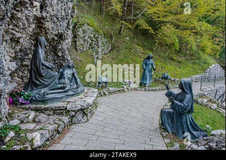 Castelpetroso, Sanctuary of the Madonna Addolorata. The places of the Apparition Stock Photo