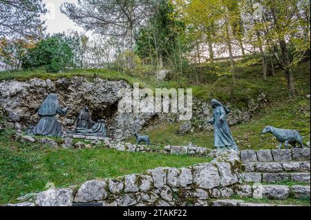 Castelpetroso, Sanctuary of the Madonna Addolorata. The places of the Apparition Stock Photo