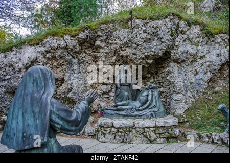 Castelpetroso, Sanctuary of the Madonna Addolorata. The places of the Apparition Stock Photo