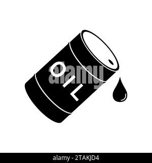 Barrel and drop Oil icon. Vector Illustration Stock Vector