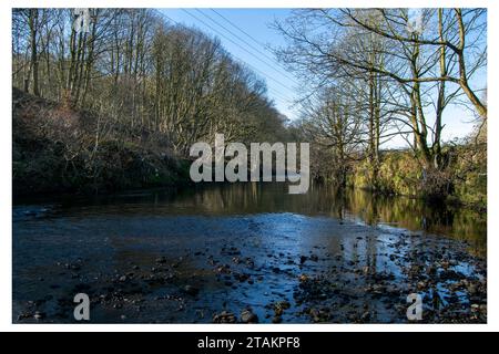 Railway Bridge at Copley Stock Photo