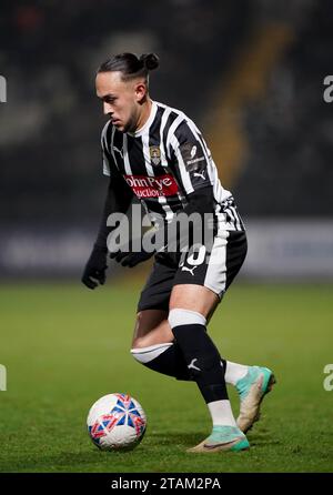 Notts County’s Jodi Jones during the Emirates FA Cup second round match at Meadow Lane, Nottingham. Picture date: Friday December 1, 2023. Stock Photo